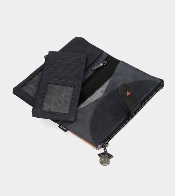 Anekke Studio Navy Blue Flexible Large Rfid Pénztárca | MHVZ08927