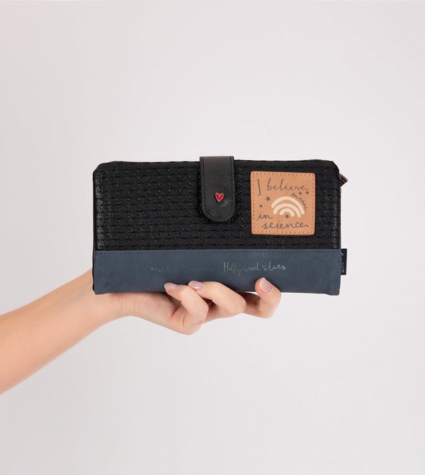 Anekke Studio Navy Blue Flexible Large Rfid Pénztárca | MHVZ08927