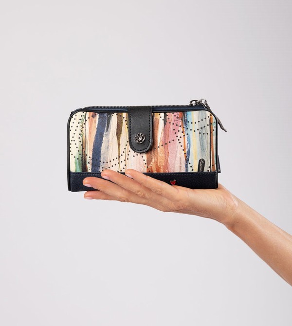 Anekke Studio Navy Blue Flexible Rfid Pénztárca | JEQW41870