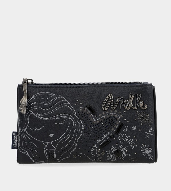Anekke Studio Navy Blue Flexible Rfid Pénztárca | JEQW41870