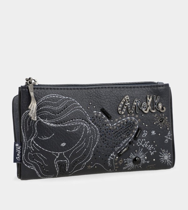 Anekke Studio Navy Blue Flexible Rfid Pénztárca | JEQW41870