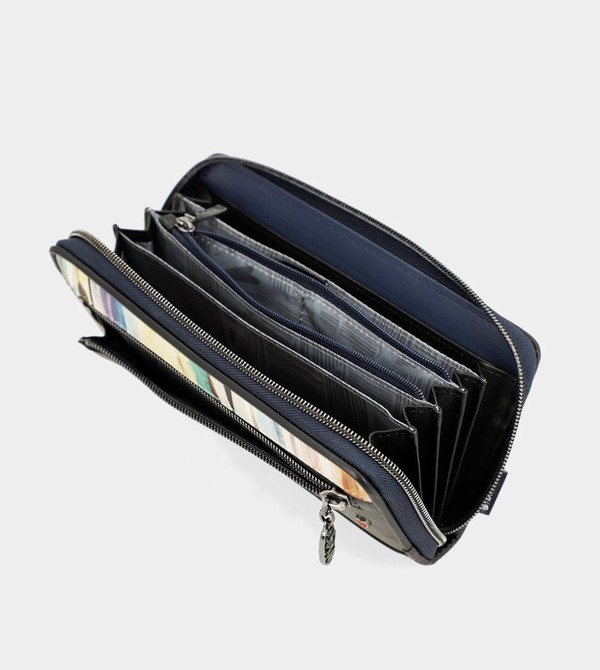 Anekke Studio Navy Blue Large Rfid Pénztárca | GKLW02159