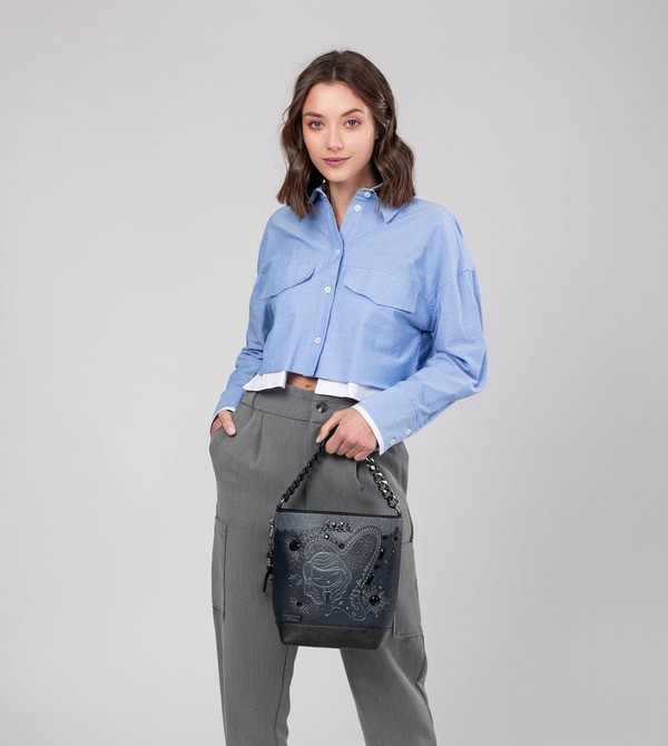 Anekke Studio Navy Blue Medium Válltáskák | ZWDI35901