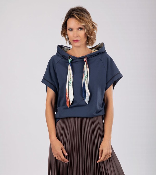 Anekke Studio Navy Blue Sleeveless Pulóverek | XPTJ69058