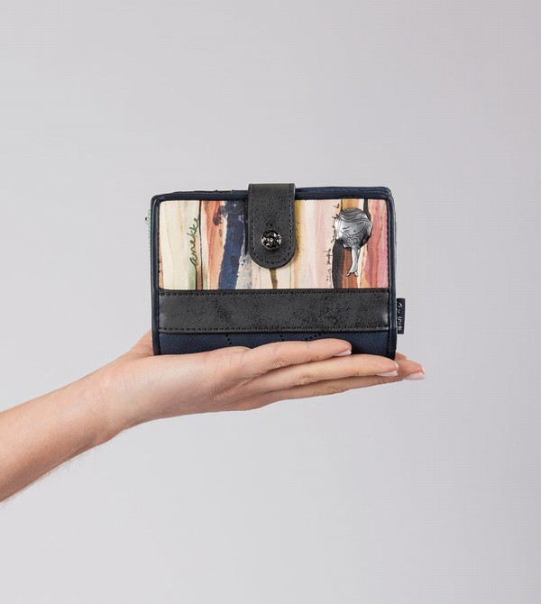 Anekke Studio Navy Blue Small Rfid Pénztárca | VSIP70541