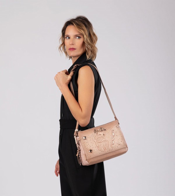 Anekke Studio Nude 3-compartment Crossbody Táska | UBRW29856