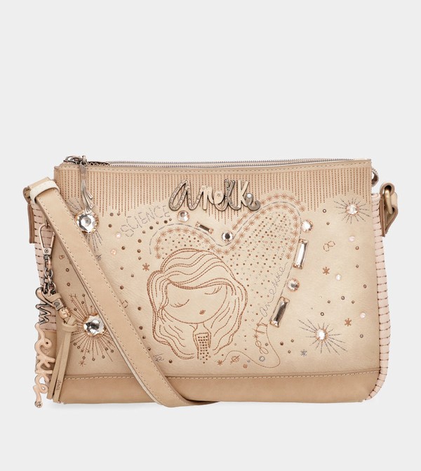 Anekke Studio Nude 3-compartment Crossbody Táska | UBRW29856