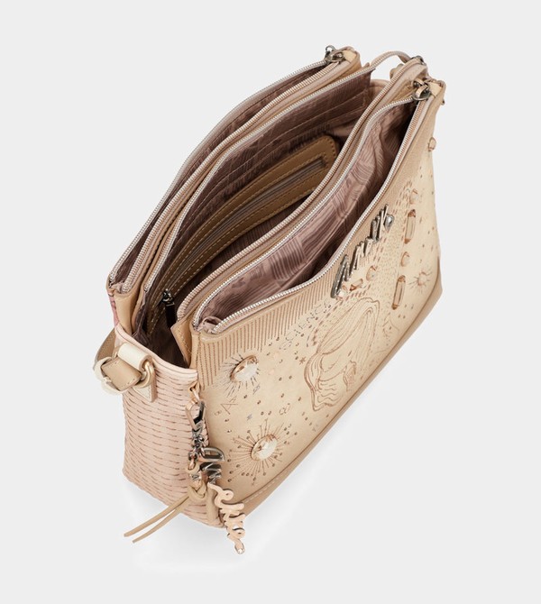 Anekke Studio Nude 3-compartment Crossbody Táska | UBRW29856