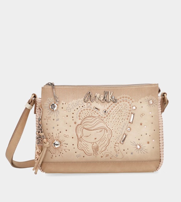 Anekke Studio Nude 3-compartment Crossbody Táska | UBRW29856