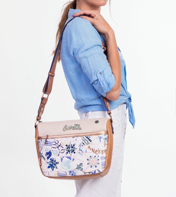 Anekke Sunrise Tile Print Crossbody Táska | ZGQL40239