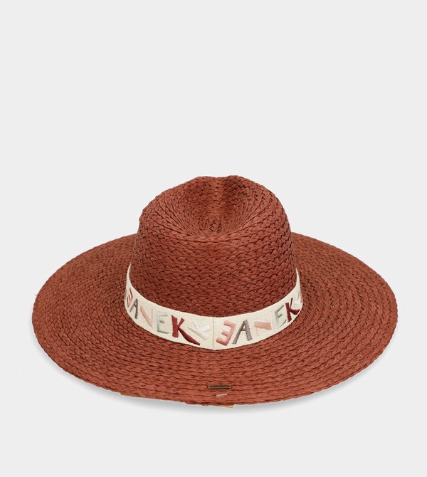 Anekke Terracotta Raffia Kalap | WJGO73980