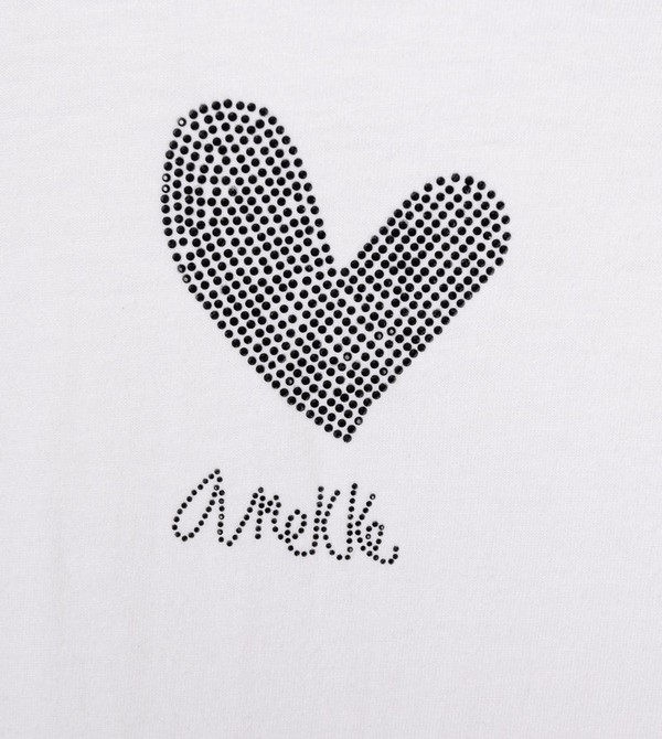 Anekke White Crop Top Póló | LBPE89756