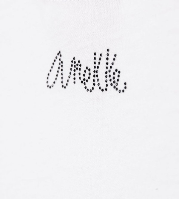 Anekke White Crop Top Póló | LBPE89756