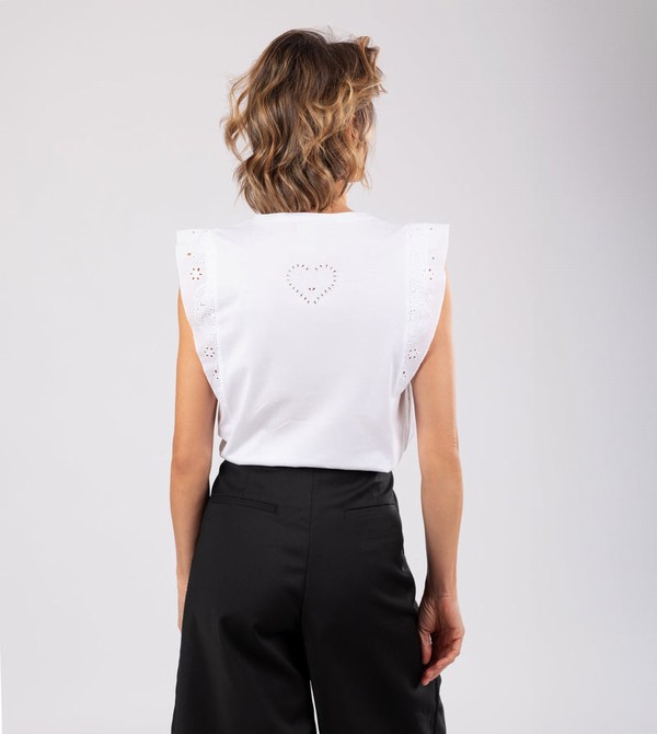 Anekke White Tank Top Póló | SRMI04982
